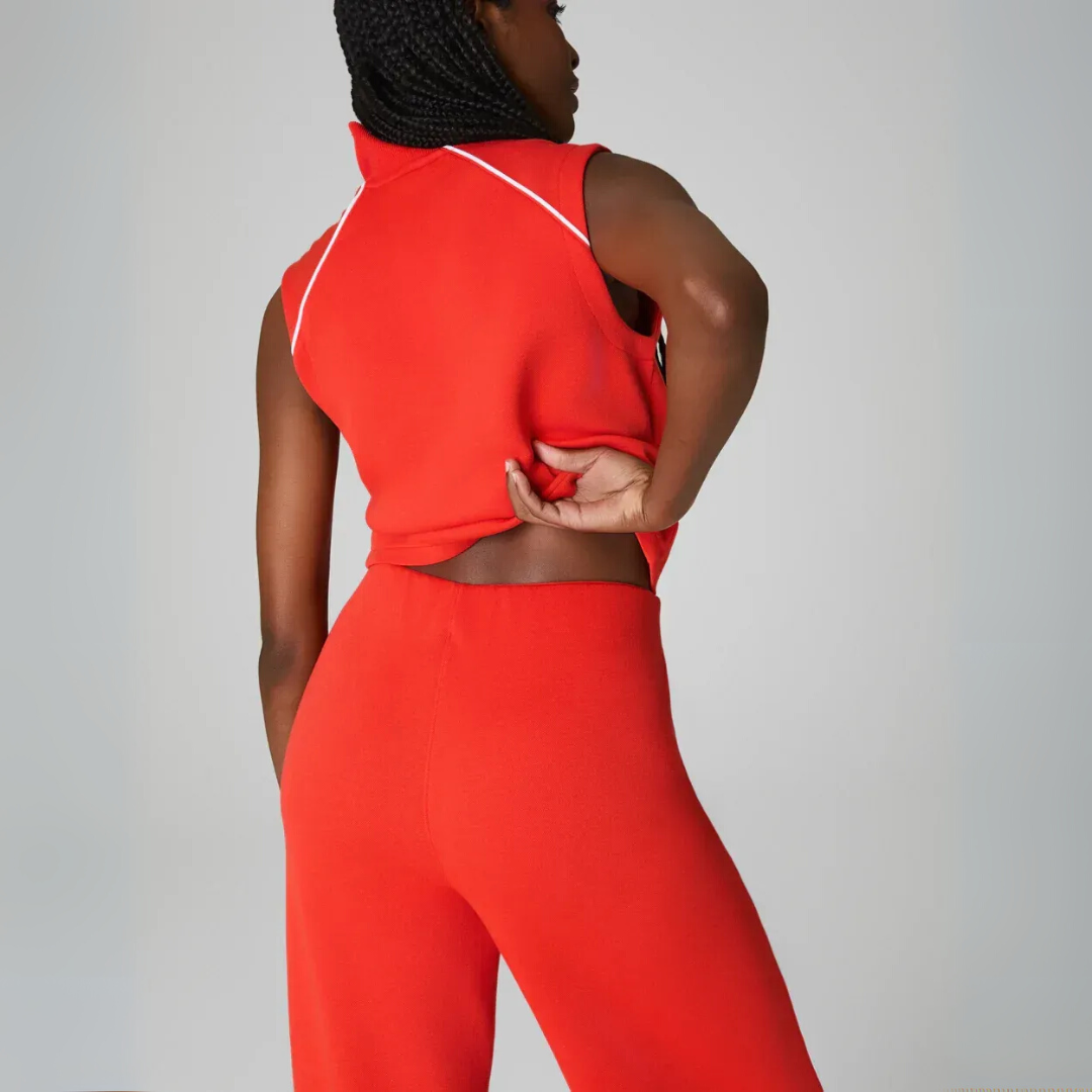 MAVENRO - AirEssentials Pique Sleeveless Mockneck Jumpsuit