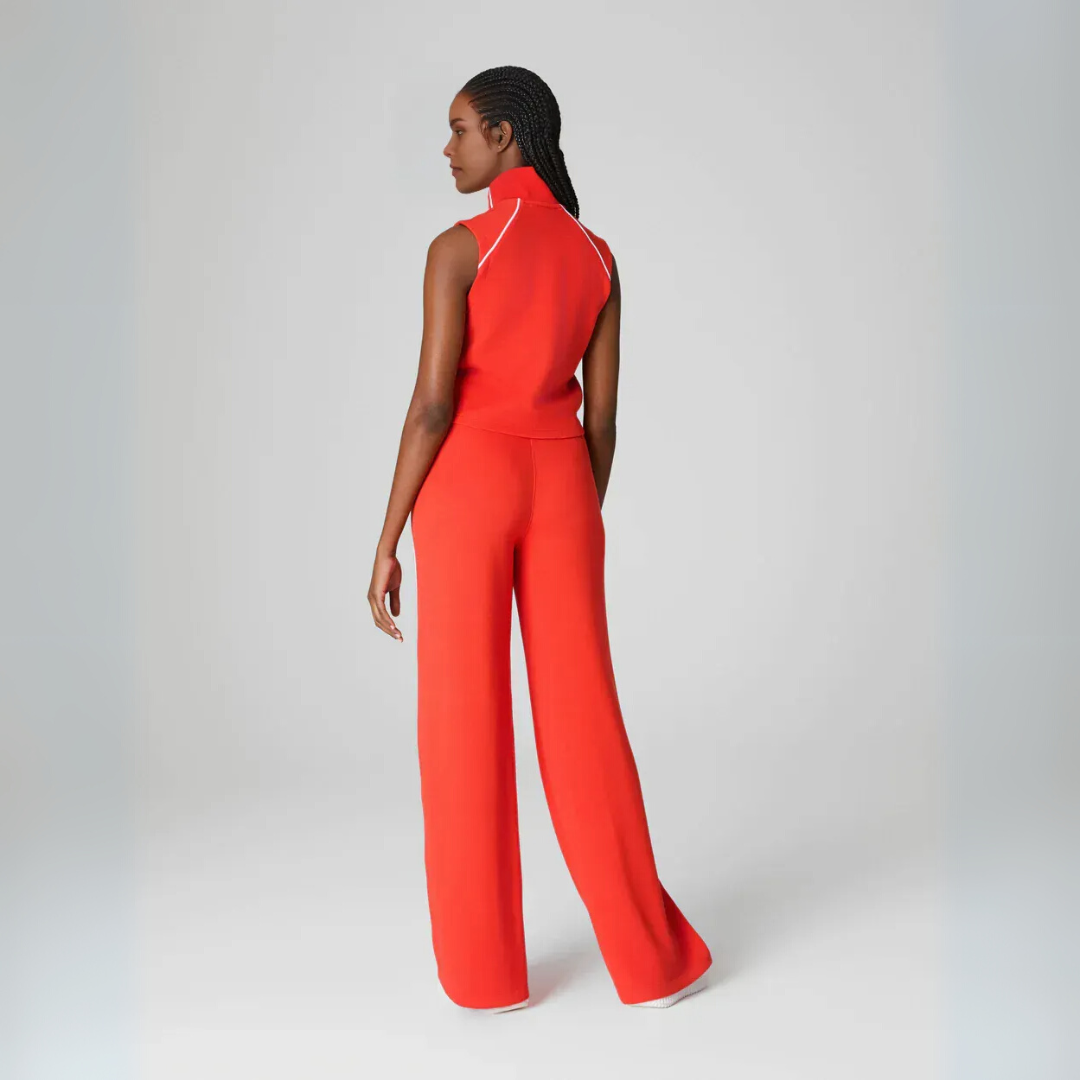 MAVENRO - AirEssentials Pique Sleeveless Mockneck Jumpsuit