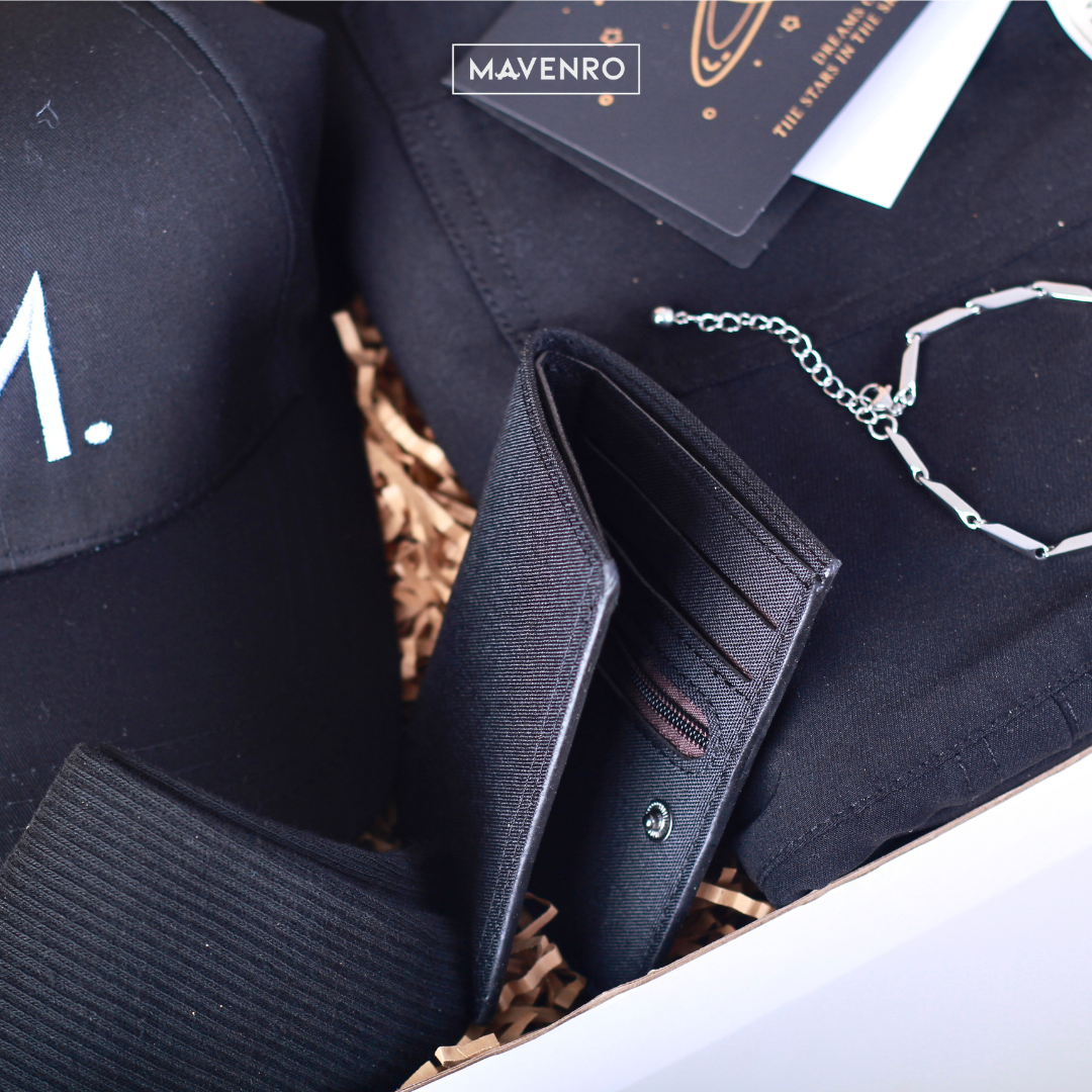 MAVENRO - Men's Premium Gift Box 2 | Multi Pants, Hat, Socks, Bracelet, Wallet
