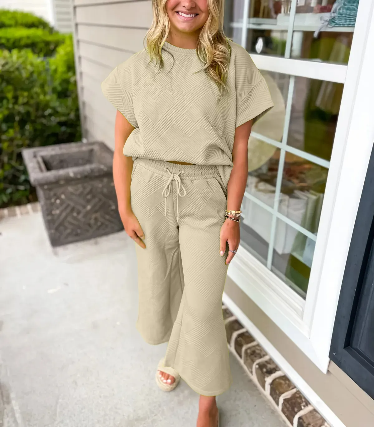 MAVENRO - Women's Textured Luxury Lounge Set