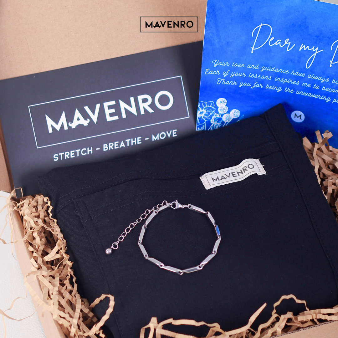 MAVENRO - Special Men's Gift Box 1 | Multi Pants, Leather Bracelet, Message Card