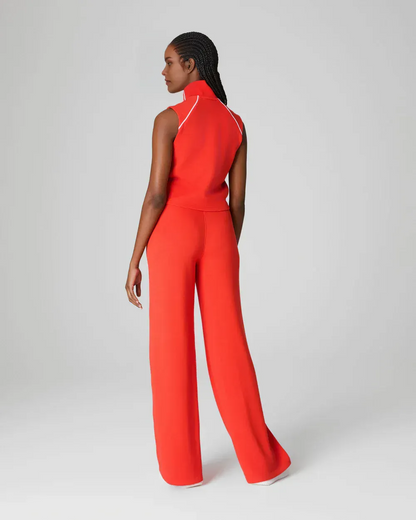 MAVENRO - AirEssentials Pique Sleeveless Mockneck Jumpsuit