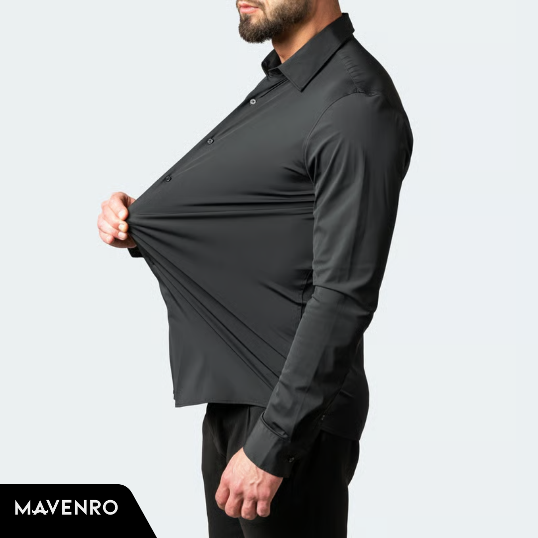MAVENRO - Stretch Non-Iron Anti-Wrinkle Shirt
