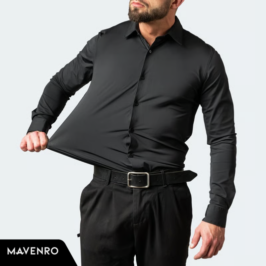MAVENRO - Stretch Non-Iron Anti-Wrinkle Shirt