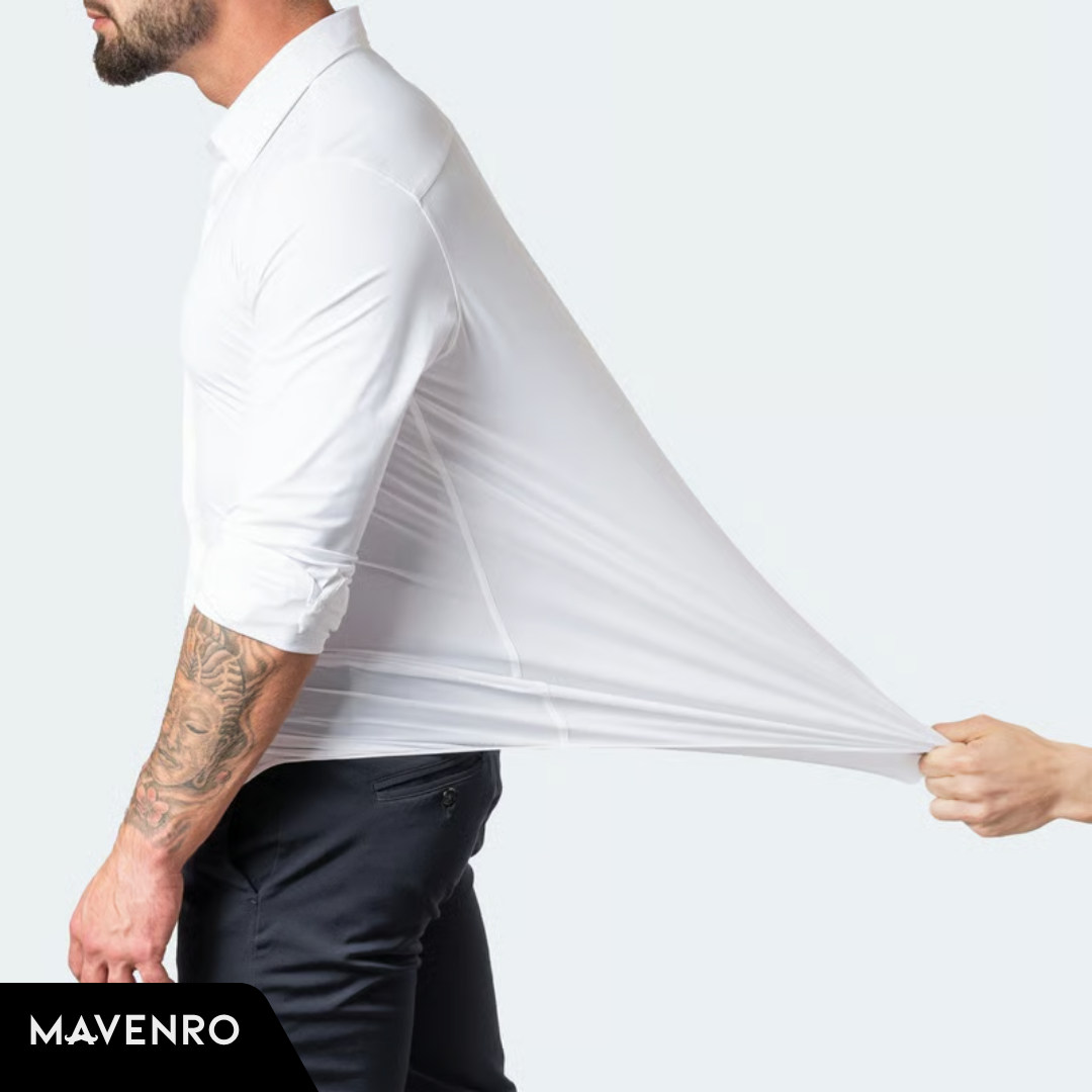 MAVENRO - Stretch Non-Iron Anti-Wrinkle Shirt