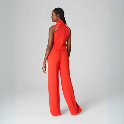 MAVENRO - AirEssentials Pique Sleeveless Mockneck Jumpsuit