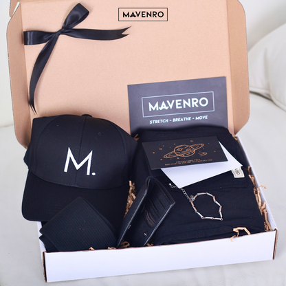 MAVENRO - Men's Premium Gift Box 2 | Multi Pants, Hat, Socks, Bracelet, Wallet