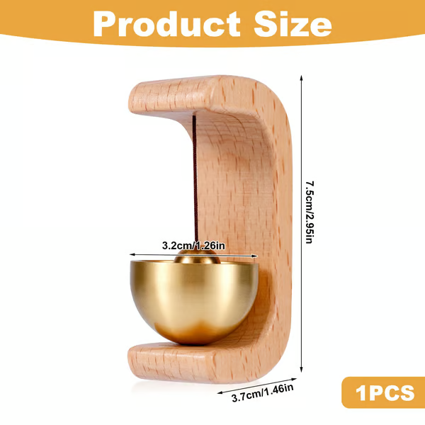 MAVENRO - Magnetic Wooden Doorbell for All Materials