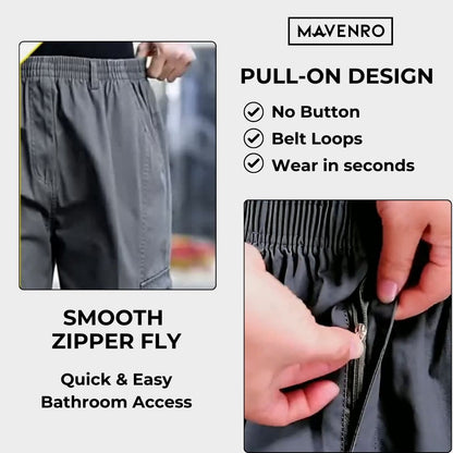 MAVENRO - Men's Ultra Comfort Fit Multi-pocket Durable Pants - MAVENRO 