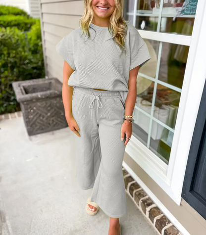 MAVENRO - Women's Textured Luxury Lounge Set