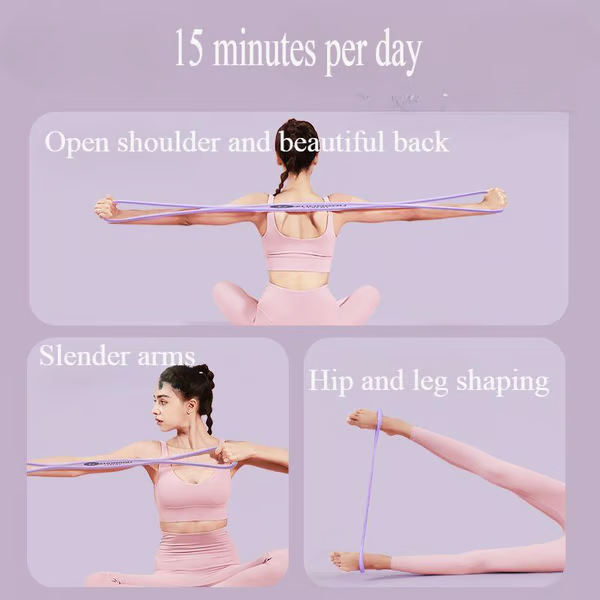 MAVENRO  - Resistance Bands, Figure 8 Exercise Bands for Women Men