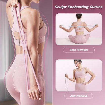 MAVENRO  - Resistance Bands, Figure 8 Exercise Bands for Women Men
