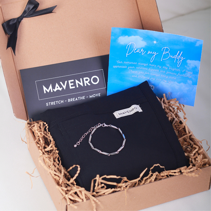 MAVENRO - Special Men's Gift Box 1 | Multi Pants, Leather Bracelet, Message Card