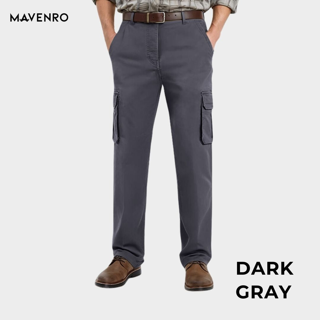 MAVENRO - Men's Ultra Comfort Fit Multi-pocket Durable Pants