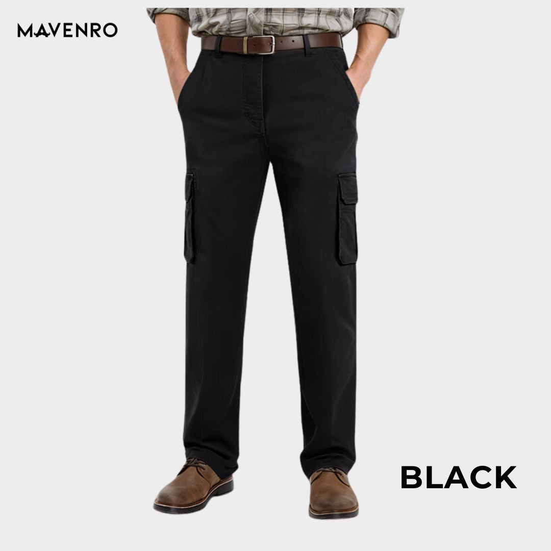 MAVENRO - Men's Ultra Comfort Fit Multi-pocket Durable Pants