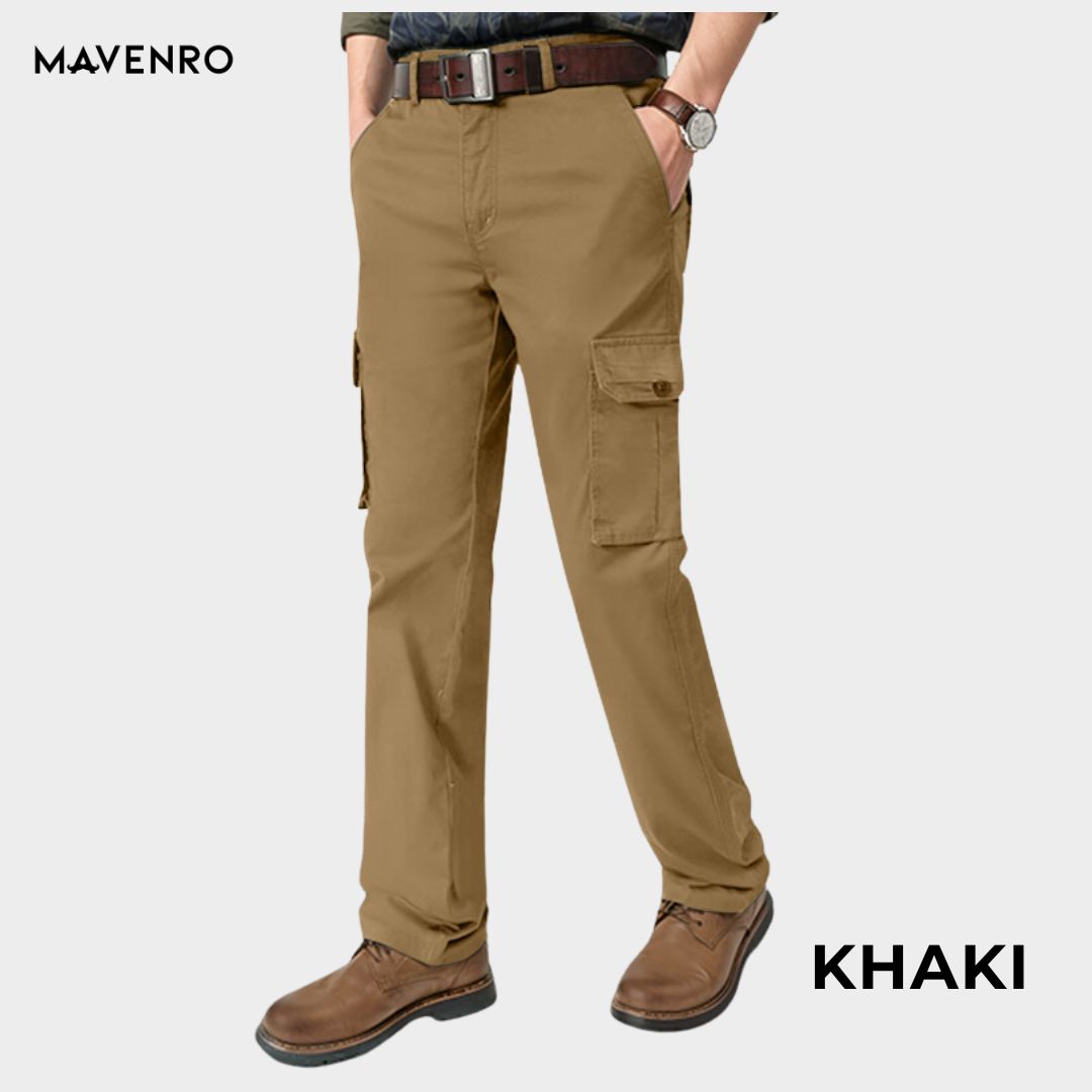 MAVENRO - Men's Ultra Comfort Fit Multi-pocket Durable Pants