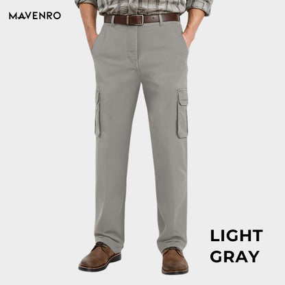 MAVENRO - Men's Ultra Comfort Fit Multi-pocket Durable Pants - MAVENRO 