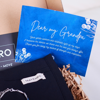 MAVENRO - Special Men's Gift Box 1 | Multi Pants, Leather Bracelet, Message Card