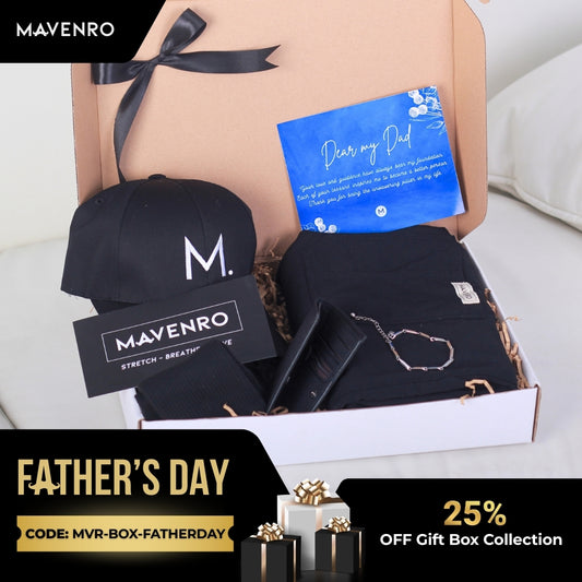 MAVENRO - Men's Premium Gift Box 2 | Multi Pants, Hat, Socks, Bracelet, Wallet