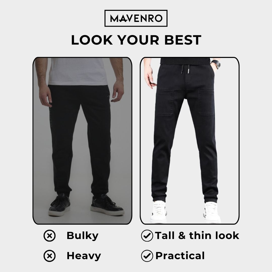 MAVENRO - Men's High Stretch Straight Fit Pants - MAVENRO 