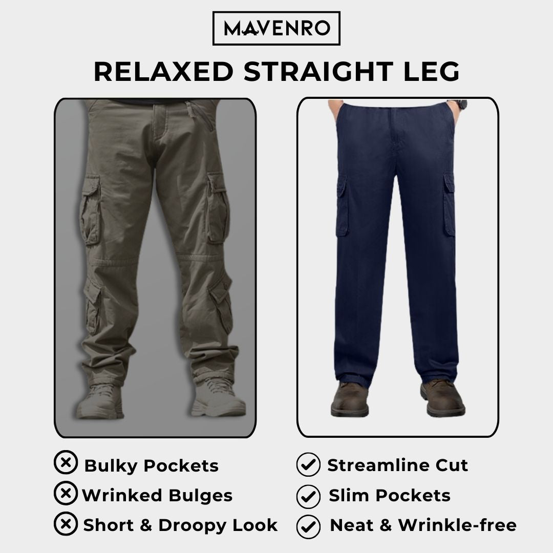 MAVENRO - Men’s Multi-Pocket Flex Cargo Pants