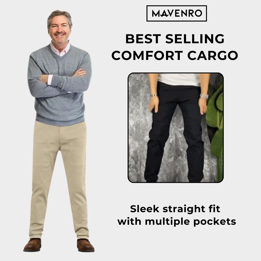 MAVENRO - Men’s Multi-Pocket Flex Cargo Pants