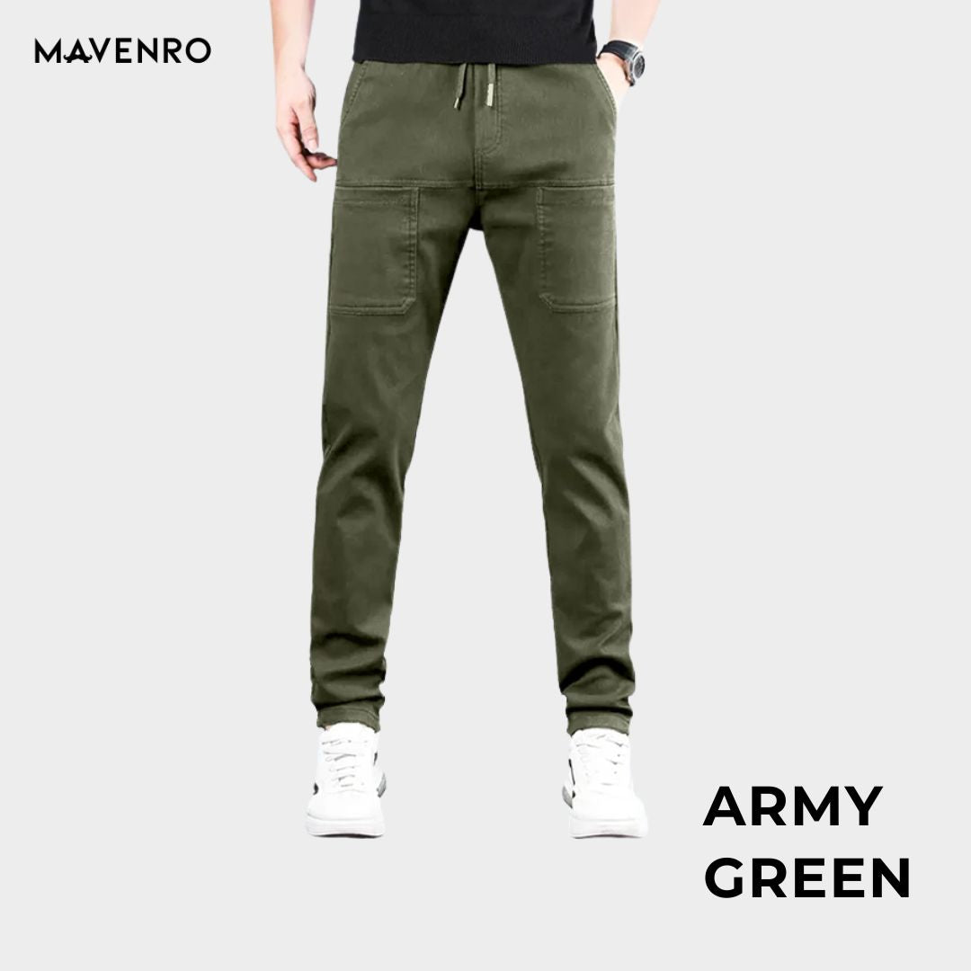 MAVENRO - Men’s Multi-Pocket Flex Cargo Pants - MAVENRO 