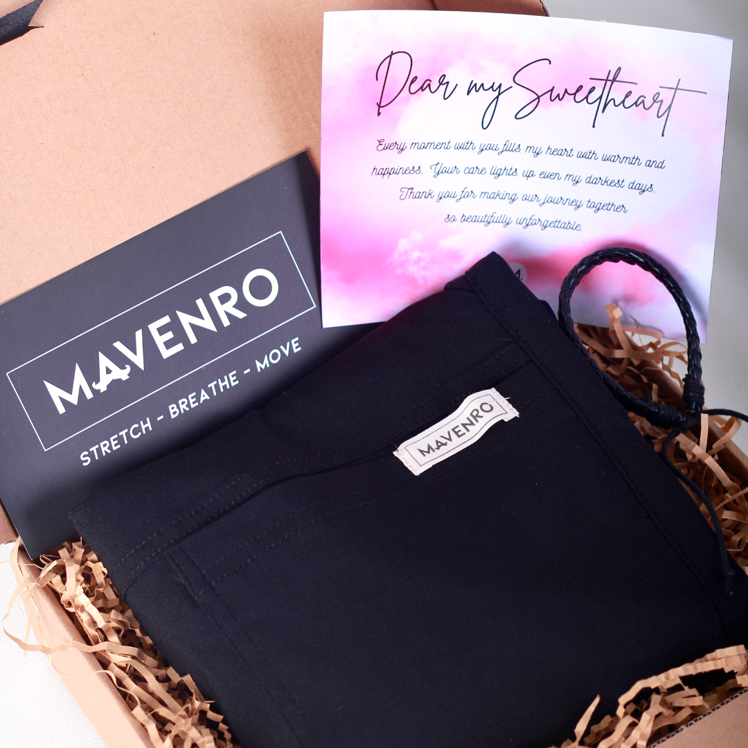 MAVENRO - Special Men's Gift Box 1 | Multi Pants, Leather Bracelet, Message Card