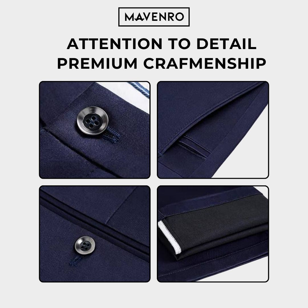MAVENRO - Men's High Stretch Straight Fit Pants - MAVENRO 