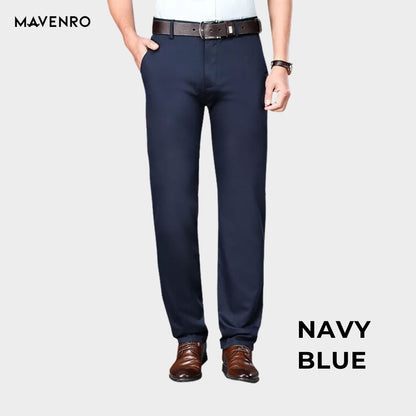 MAVENRO - Men's High Stretch Straight Fit Pants - MAVENRO 