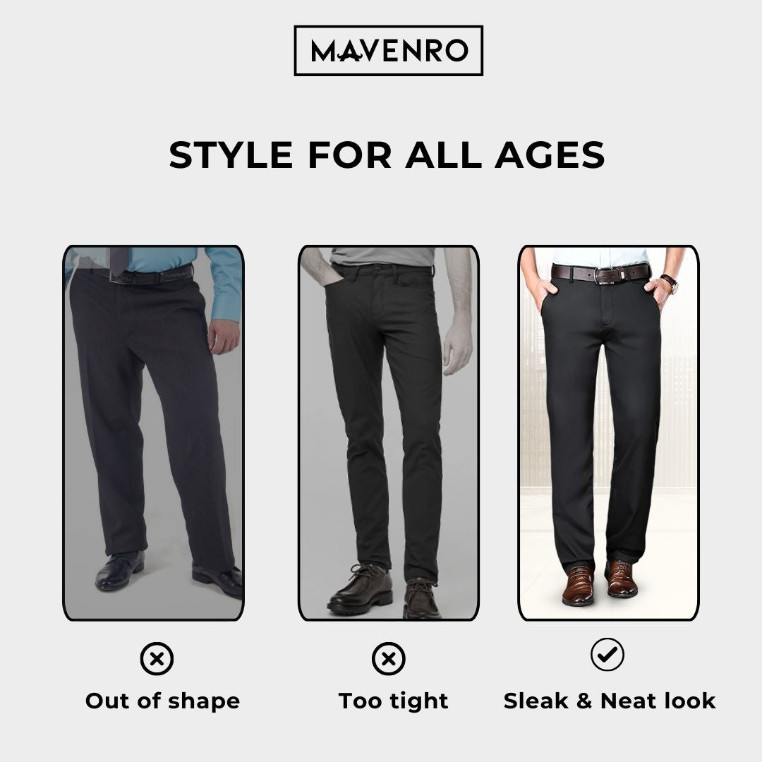 MAVENRO - Men's High Stretch Straight Fit Pants - MAVENRO 