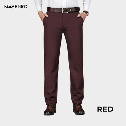 MAVENRO - Men's High Stretch Straight Fit Pants - MAVENRO 