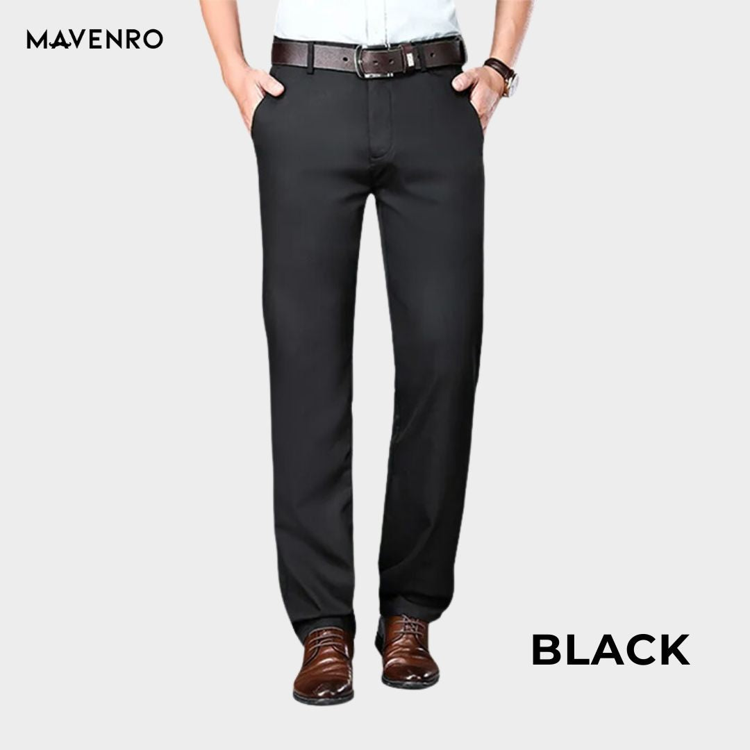 MAVENRO - Men's High Stretch Straight Fit Pants - MAVENRO 