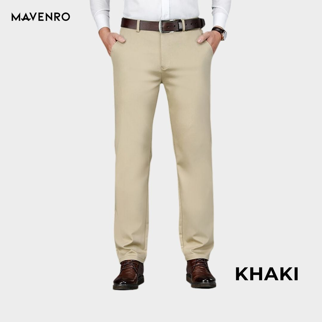 MAVENRO - Men's High Stretch Straight Fit Pants - MAVENRO 
