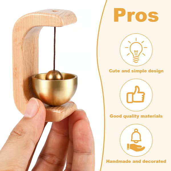 MAVENRO - Magnetic Wooden Doorbell for All Materials